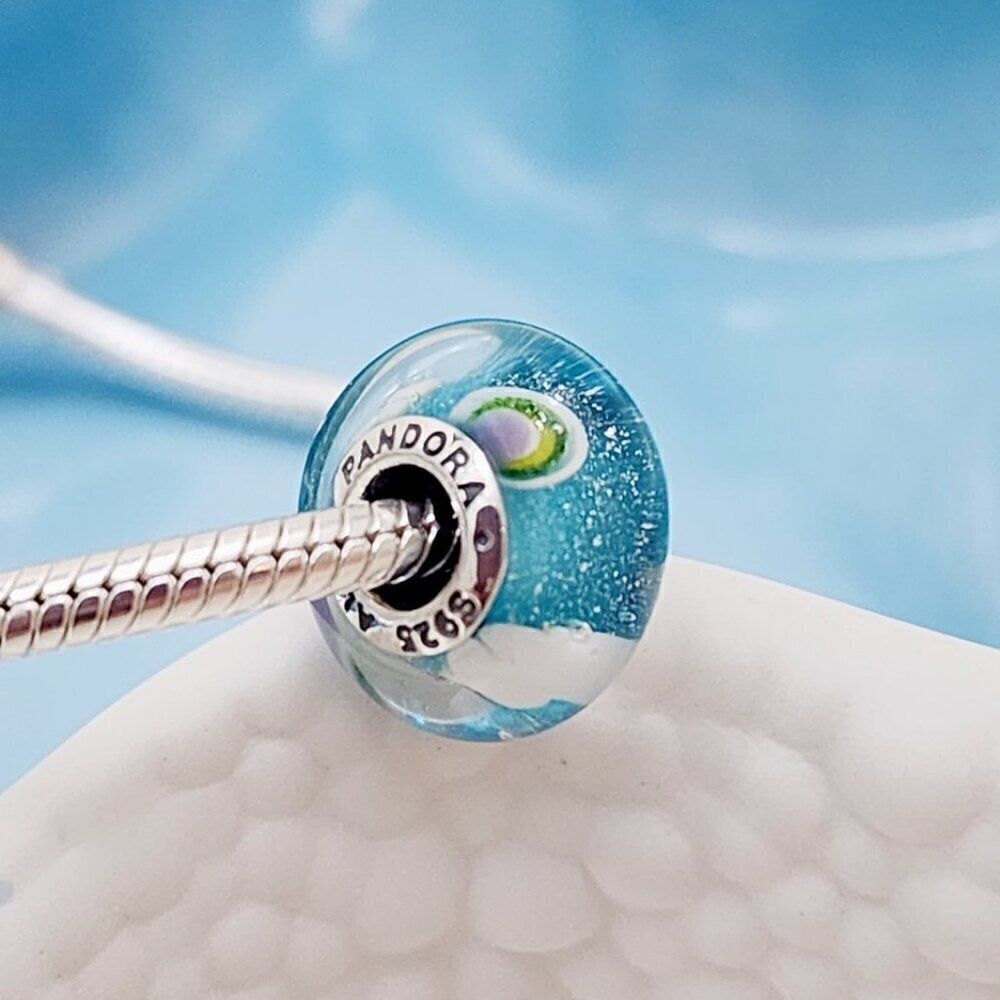 Pandora Rainbow Murano Glass Charm in Sterling Silver